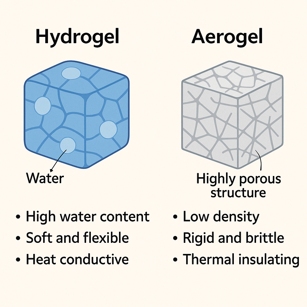 水凝膠與氣凝膠的區別